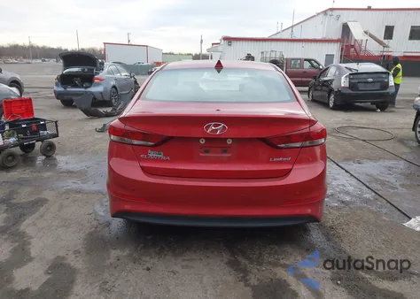 2017 Hyundai Elantra Limited z USA, uszkodzony, nr VIN 5NPD84LF9HH060827